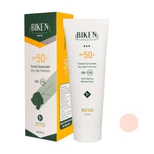 کرم ضدآفتاب رنگی پوست چرب بیکن SPF50 مدل +1 حجم 50 میل