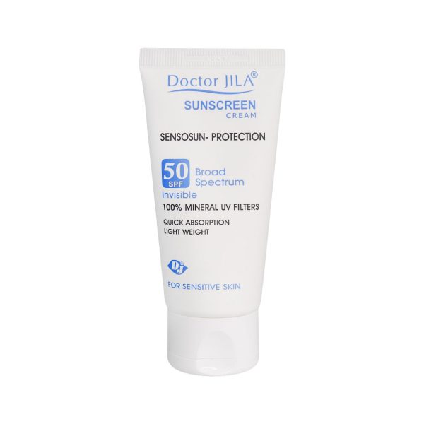خرید کرم ضد آفتاب سنسوسان پروتکشن SPF50 دکتر ژیلا 50 گرم