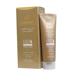 خرید کرم ضد آفتاب رنگی SPF50 سینره 50 میلی لیتر