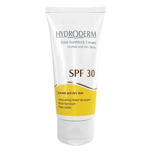 کرم ضد آفتاب SPF30 هیدرودرم مناسب پوست های معمولی و خشک 50 میلی لیتر