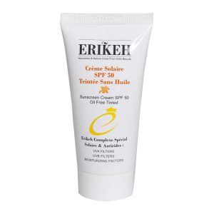 کرم ضد آفتاب رنگی بژ روشن SPF50 اریکه مناسب پوست های چرب 50 میلی لیتر
