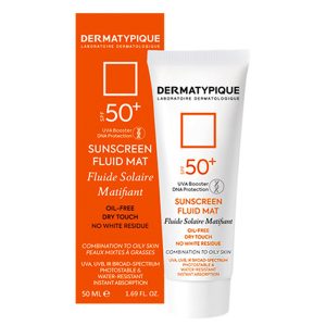ضد آفتاب بی رنگ فاقد چربی SPF50+ درماتیپیک 50 میلی لیتر
