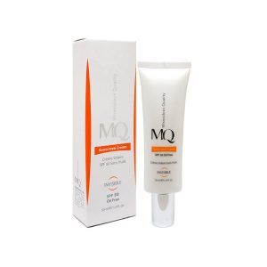 کرم ضد آفتاب SPF 50 بدون رنگ فاقد چربی ام کیو 55 میل