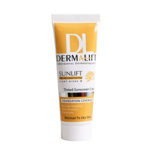 کرم ضد آفتاب بدون رنگ درمالیفت برای پوست خشک +SPF 50
