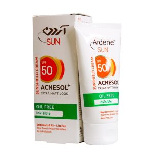 کرم ضد آفتاب بدون رنگ آکنه سل آردن SPF50 مناسب پوست چرب 50 گرم