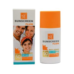 فلوئید ضد آفتاب SPF50 مای مدل Hyaluronic Acid حجم 50 میلی لیتر