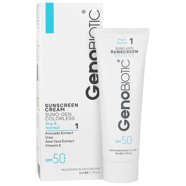 کرم ضد آفتاب پوست خشک SPF50 ژنوبایوتیک
