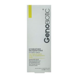 کرم رطوبت رسان صورت و گردن پوست چرب و مختلط ژنوبایوتیک 50 میلی لیتر