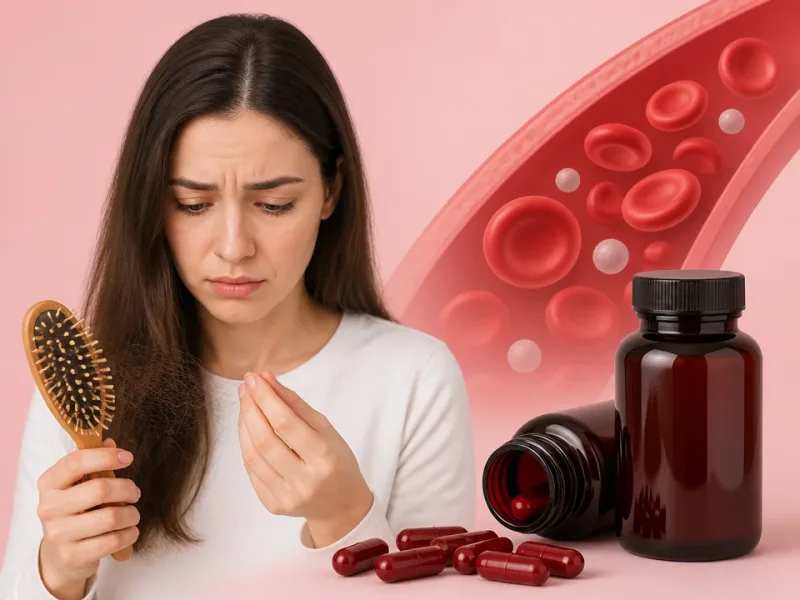 بهترین مکمل آهن برای درمان ریزش مو و کمخونی